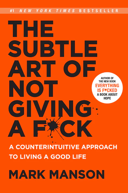 The subtle art of not giving a fuck Bookcover